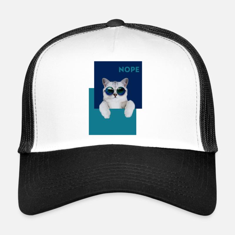 Chat Nope Casquette trucker 
