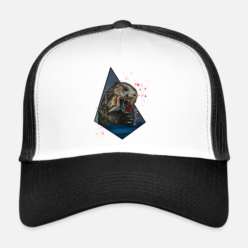 Otter - Trucker Cap - white/black