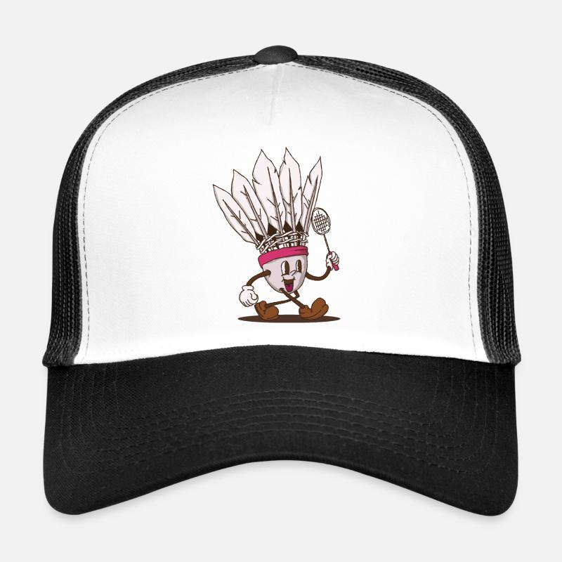 funky Shuttlecock Gesicht Walking Retro-Stil Trucker Cap