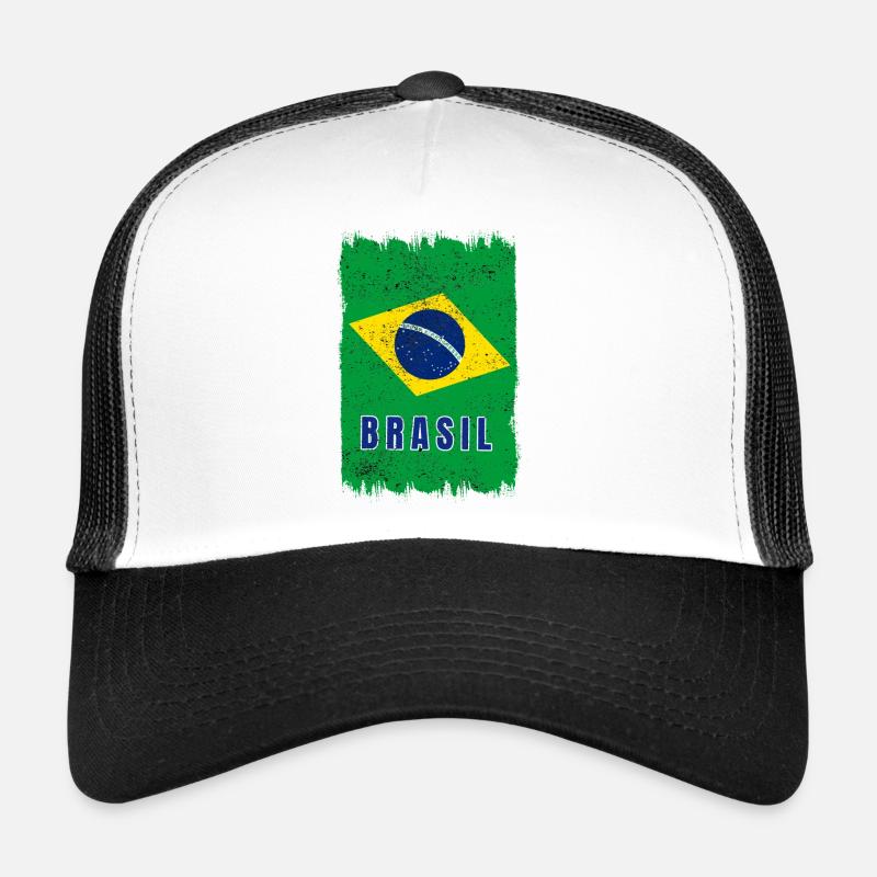 drapeau du Brésil Casquette trucker 