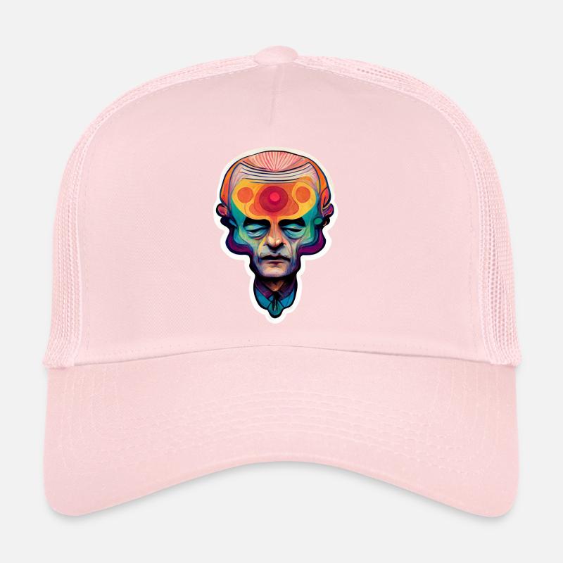 Psychedelic Head Trucker Cap