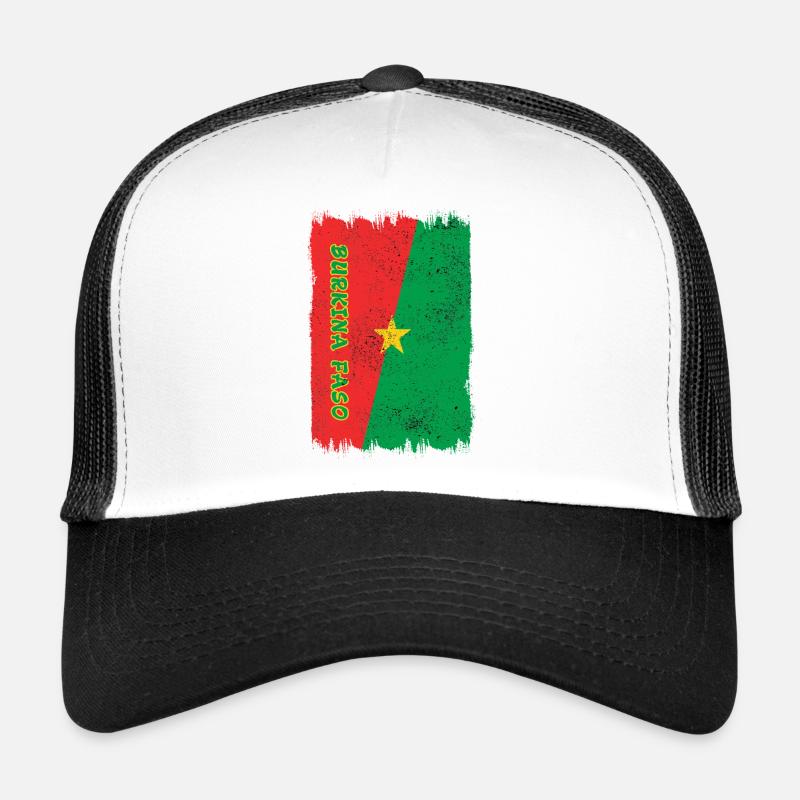 Conception du drapeau de Bukina Faso Casquette trucker 