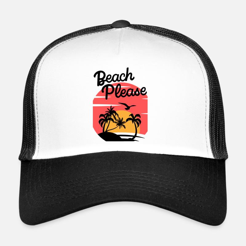 Beach Please - Chemise Palm Sunset Casquette trucker 