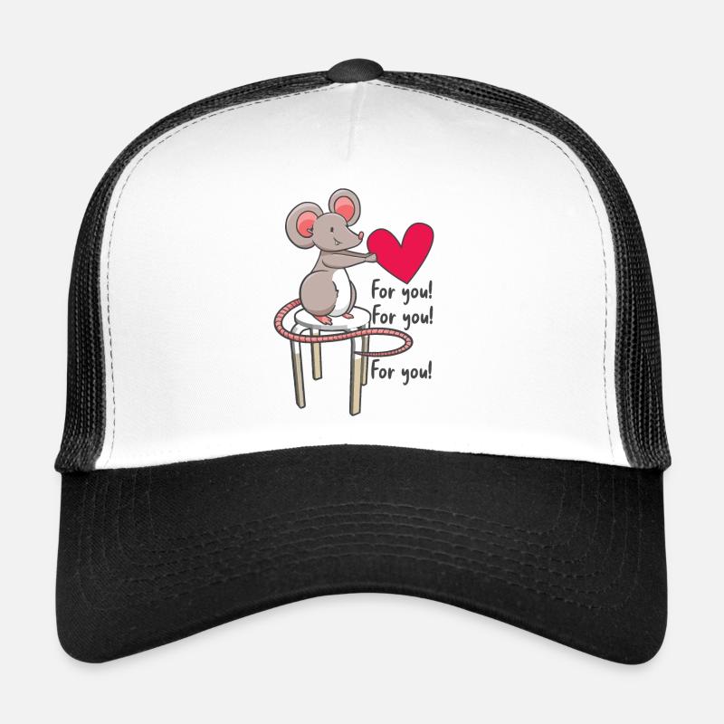 Süße Maus mit Herz Trucker Cap