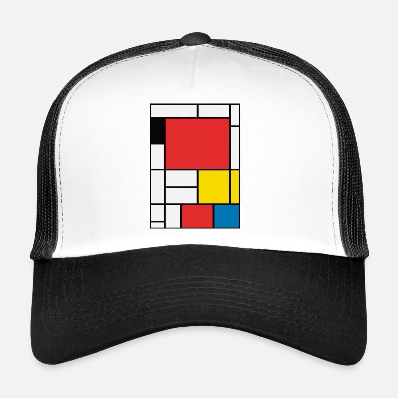 Peinture abstraite Casquette trucker 