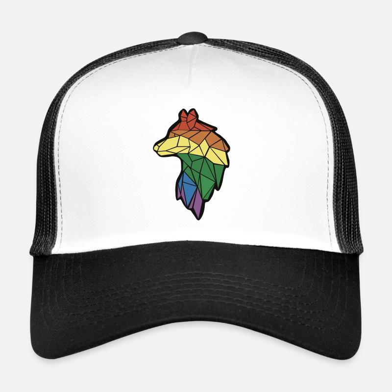Wolf Raimbow Trucker Cap