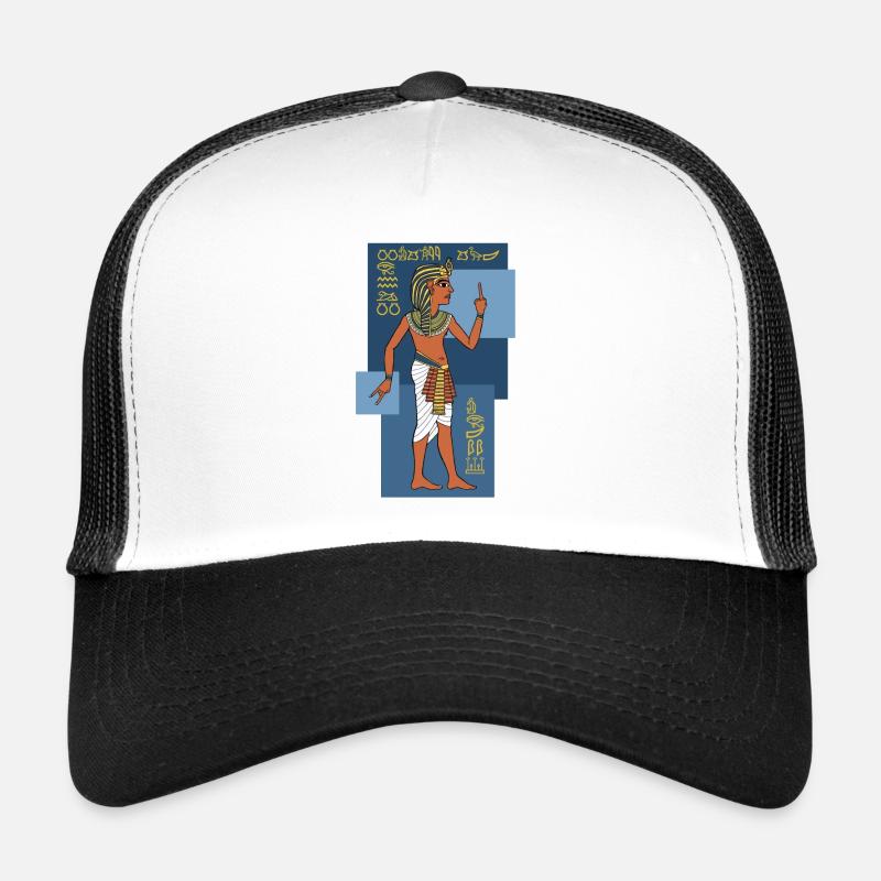 GIVE THE FINGER LIKE AN EGIPTYAN - Trucker Cap - white/black