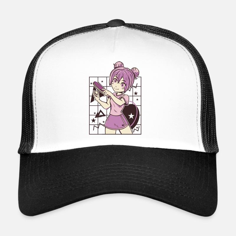 Tenue de ping-pong Tennis de table Batte de ping-pong Casquette trucker 