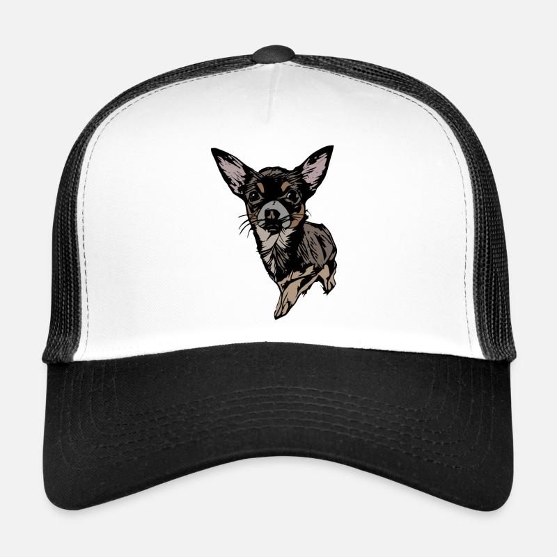 Illustration du chihuahua sur textile Casquette trucker 