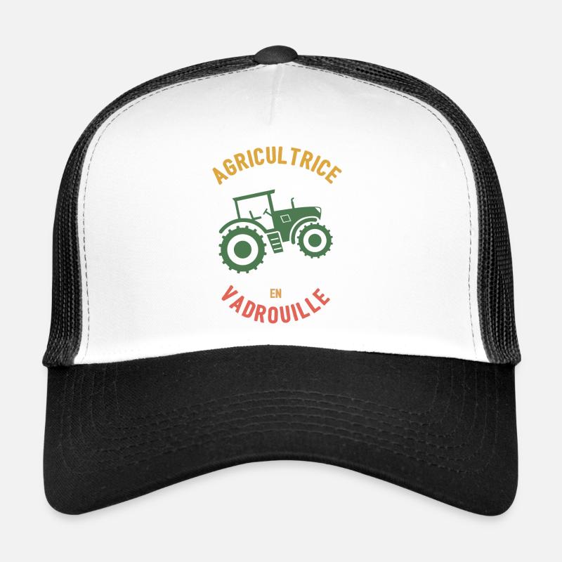 Bauer in Mop - Trucker Cap - Weiß/Schwarz