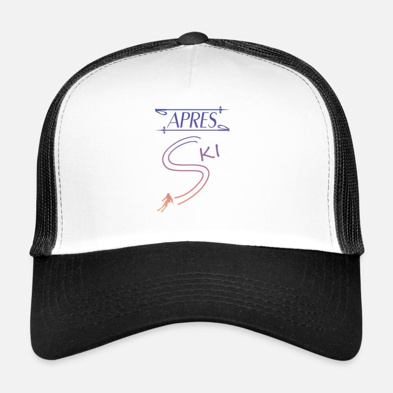 Apres Ski ski - Trucker Cap - Weiß/Schwarz