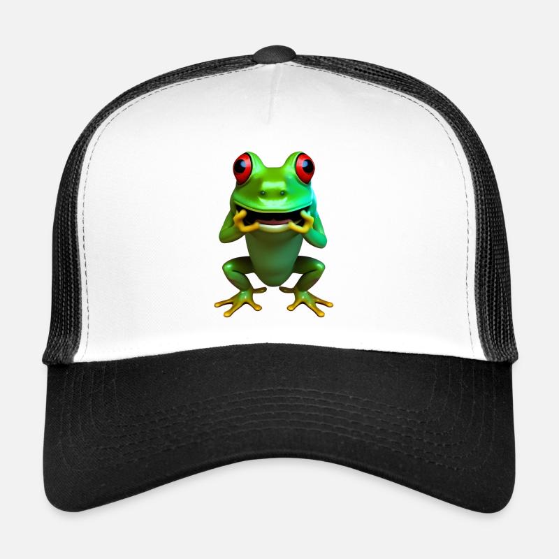 frog squatting free Trucker Cap
