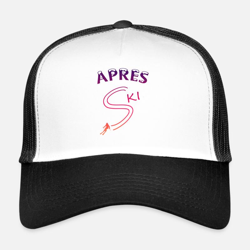 Apres Ski Skiing - Trucker Cap - Weiß/Schwarz
