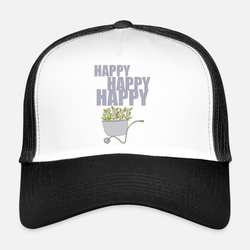 WHEELBARROWS HAPPY Trucker Cap