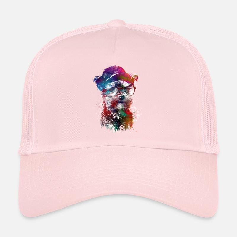 Chien hipster art graphique #dog Casquette trucker 