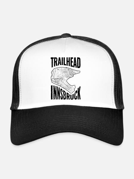 T-shirt VTT Trailhead Innsbruck - Casquette trucker  - blanc/noir - Devant