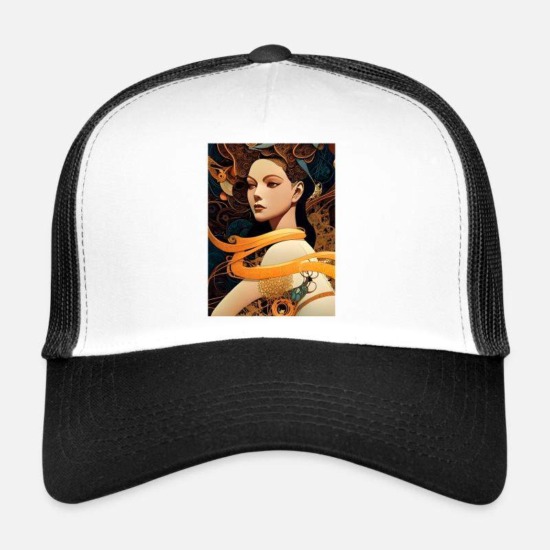 Naina - Geometrisch mechanischer Kunst Stil Trucker Cap