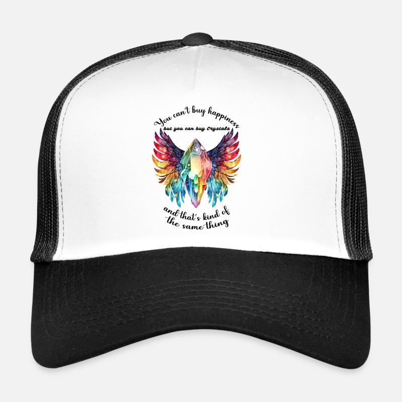 cantbuyhappiness - Trucker Cap - Weiß/Schwarz