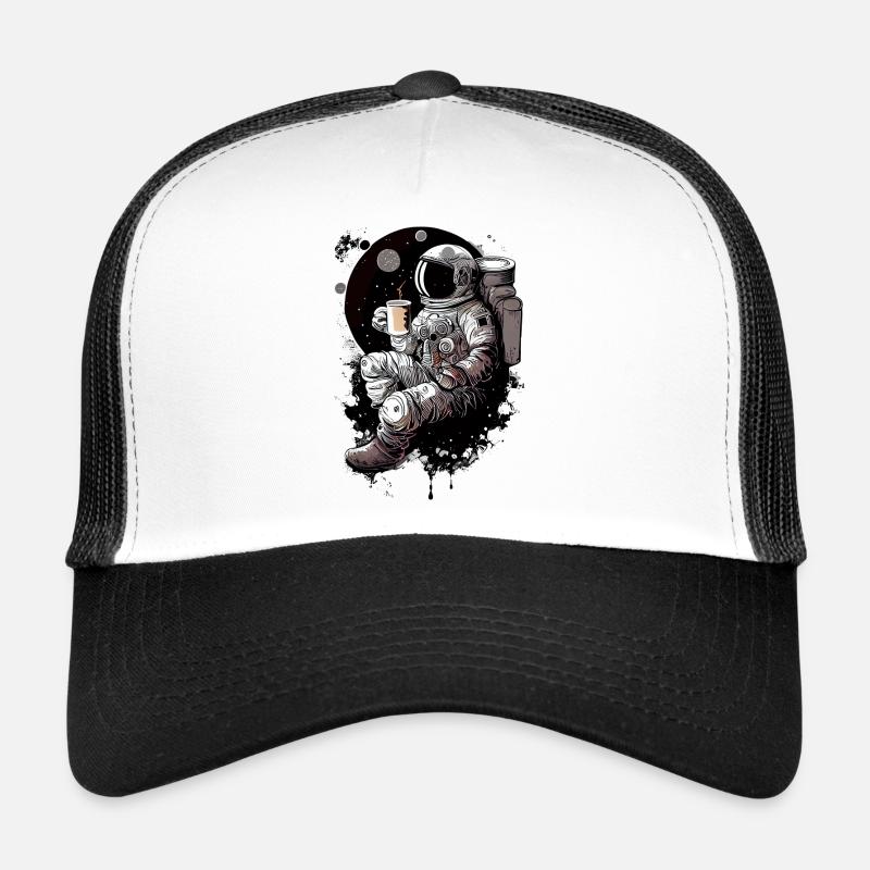 Astronaute sur la lune Casquette trucker 