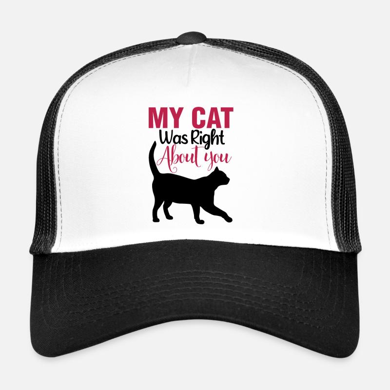 Niedliche schwarze Katze Trucker Cap