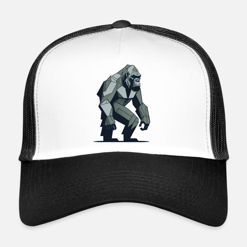 Geometrischer Gorilla Trucker Cap
