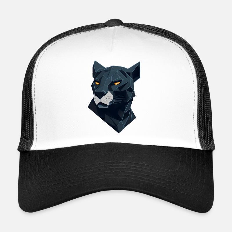 Geometrischer Panther Polygon Panther Trucker Cap