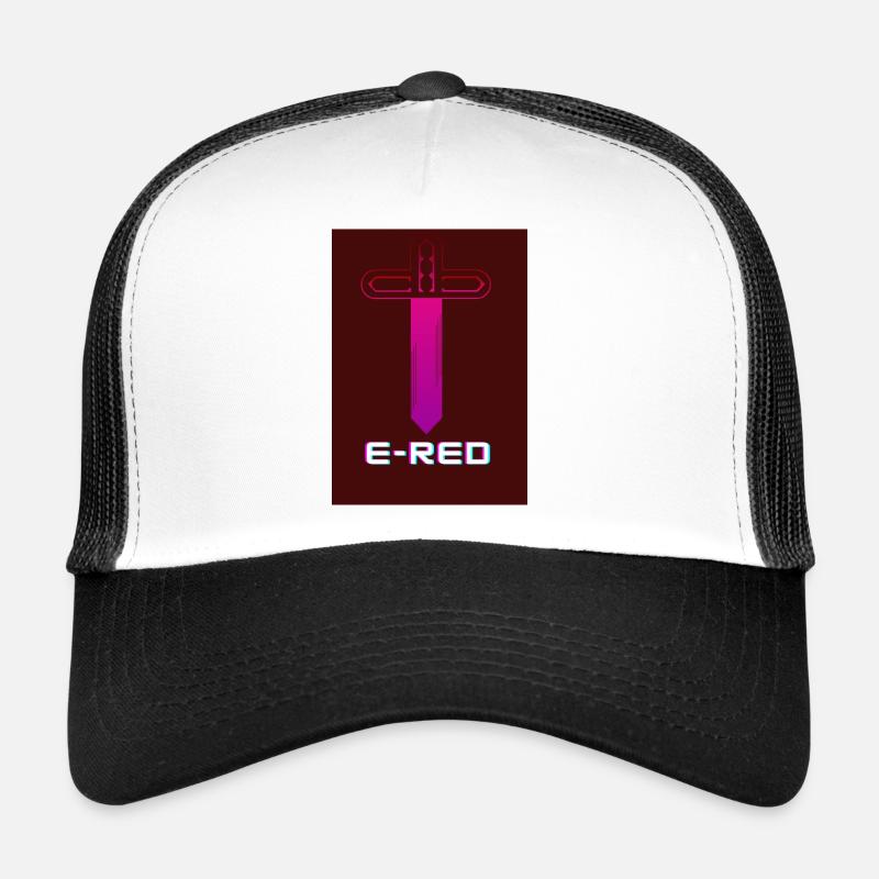 E-RED - Trucker Cap - white/black