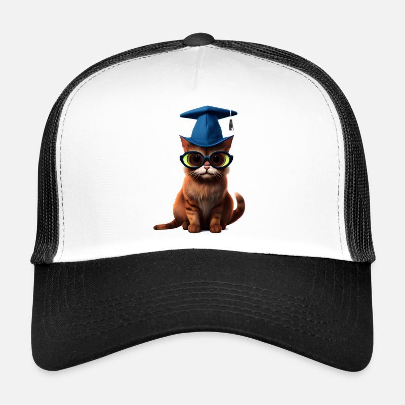 Bachelor School Leaving Certificate Cat Studies Graduate Trucker Cap