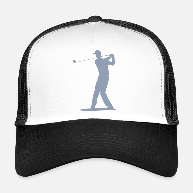 Golfer Tee Silhouette - Design pour hommes Casquette trucker 