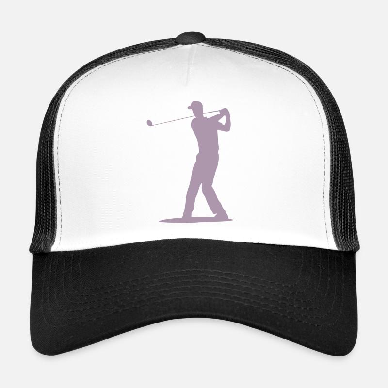 Golfer Tee Silhouette - Design pour hommes Casquette trucker 