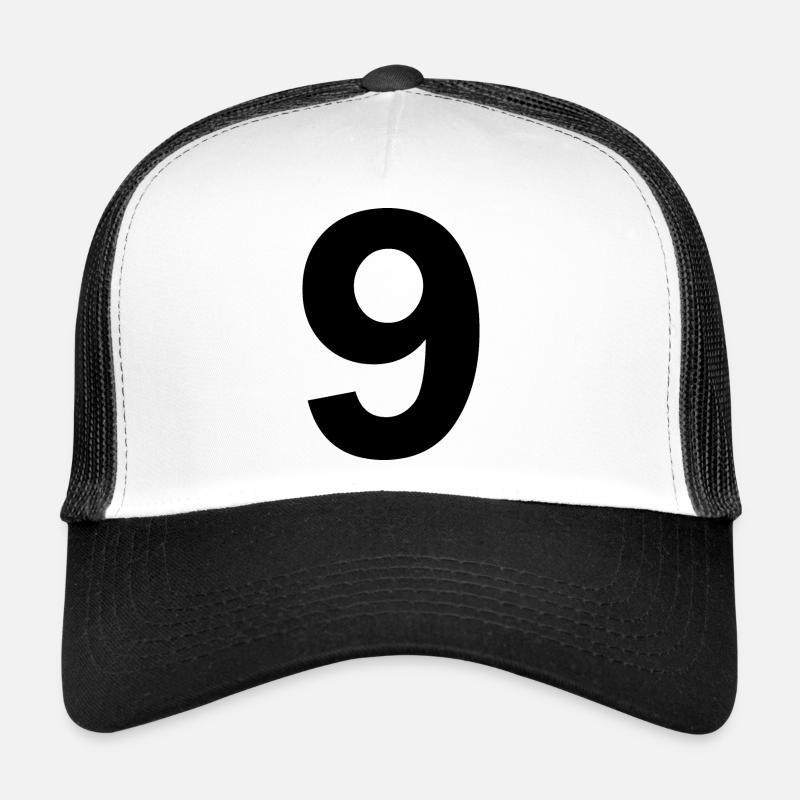 9 - Trucker Cap - Weiß/Schwarz