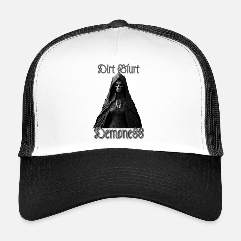 Dirt Blurt original - Demoness - Trucker Cap - white/black