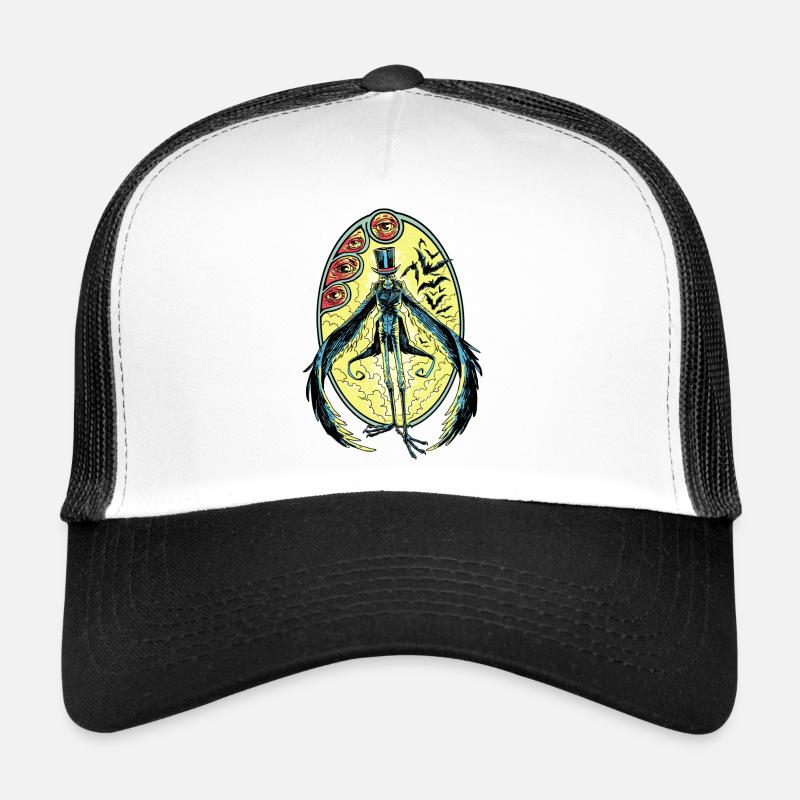 M. SMART DARKNESS - Casquette trucker  - blanc/noir