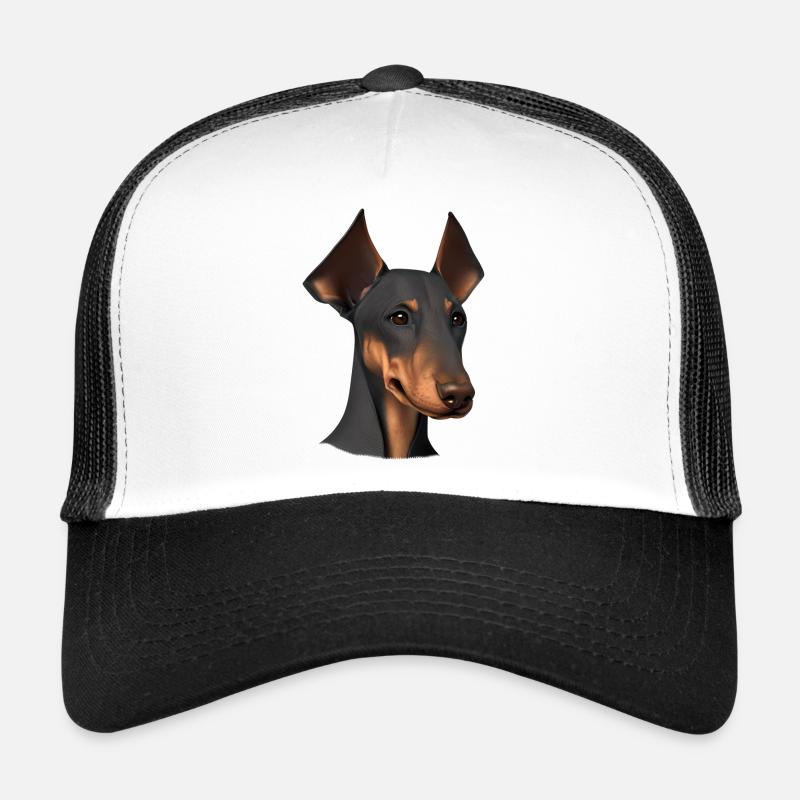 Doberman Doberman chiot chien Doberman dresseur Casquette trucker 