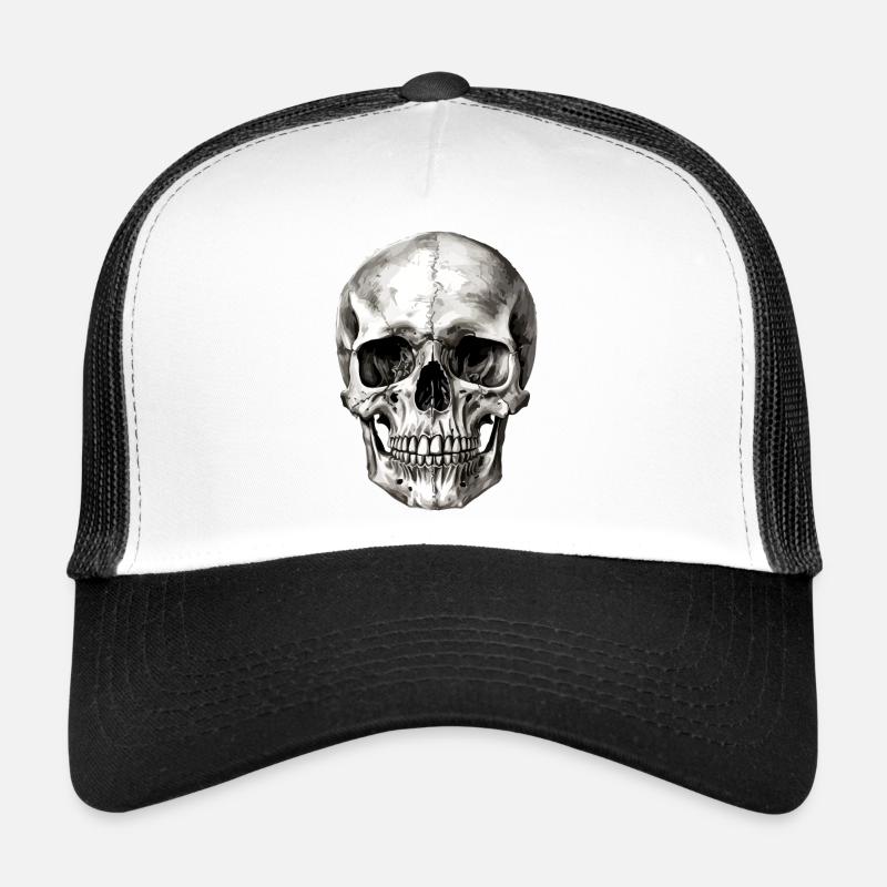 Tête de mort au crayon n°2 Casquette trucker 
