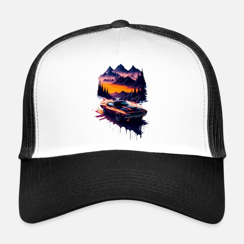 Voiture de sport classique Casquette trucker 