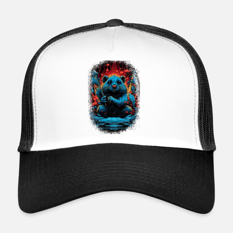 Blagues Bobr Beavers Bever Beaver Dam Canadien Casquette trucker 