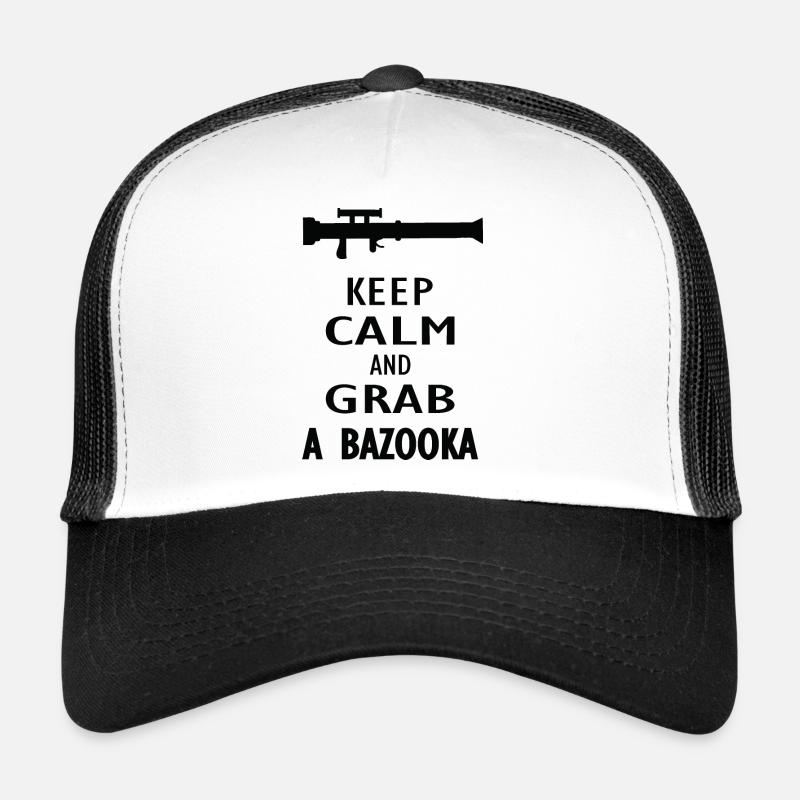 Keep calm and grab a Bazooka Trucker Cap