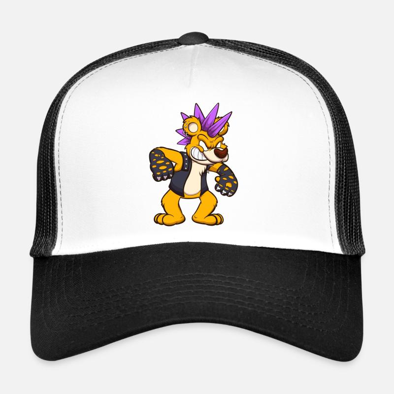 Punk Bär - Trucker Cap - Weiß/Schwarz