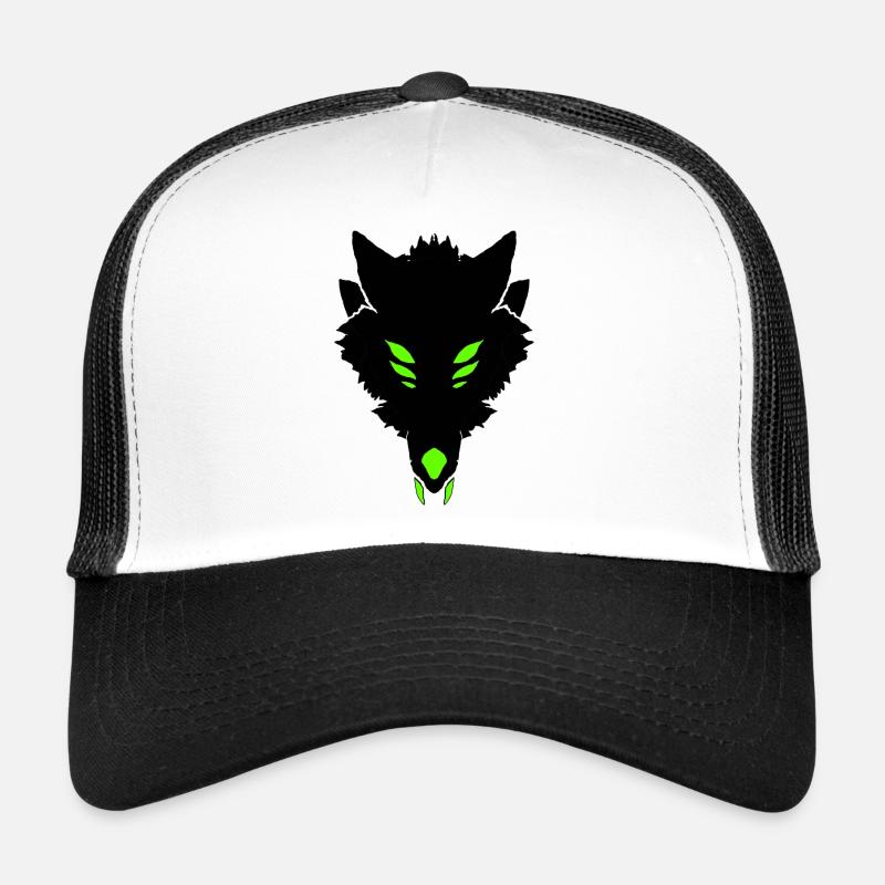 dark wolf Trucker Cap