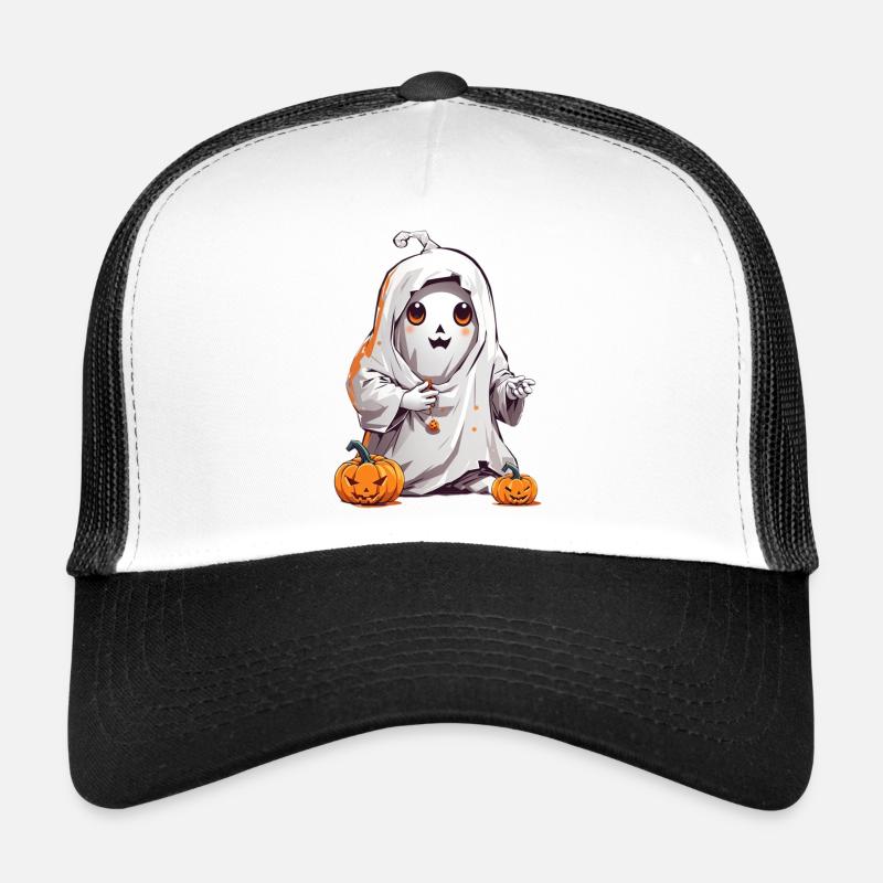 Halloween Ghost Trucker Cap
