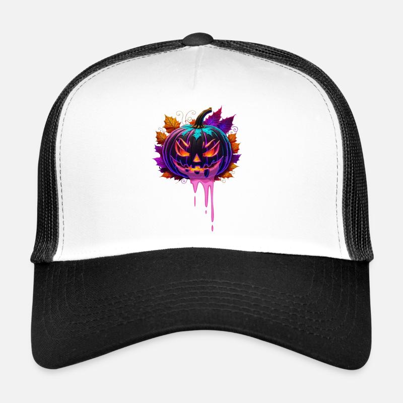 Halloween Pumpkin Trucker Cap