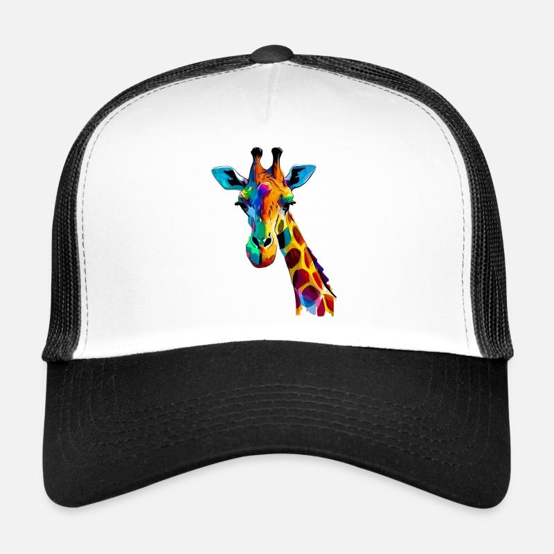 Giraffe - Trucker Cap - Weiß/Schwarz