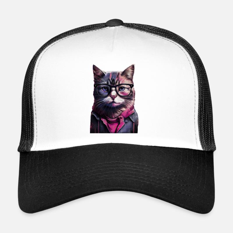 Chat hipster Willow Casquette trucker 