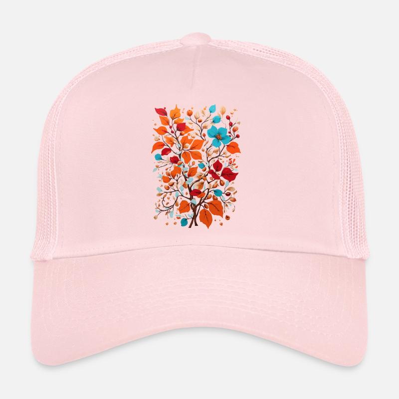 Fleurs aux noix Casquette trucker 