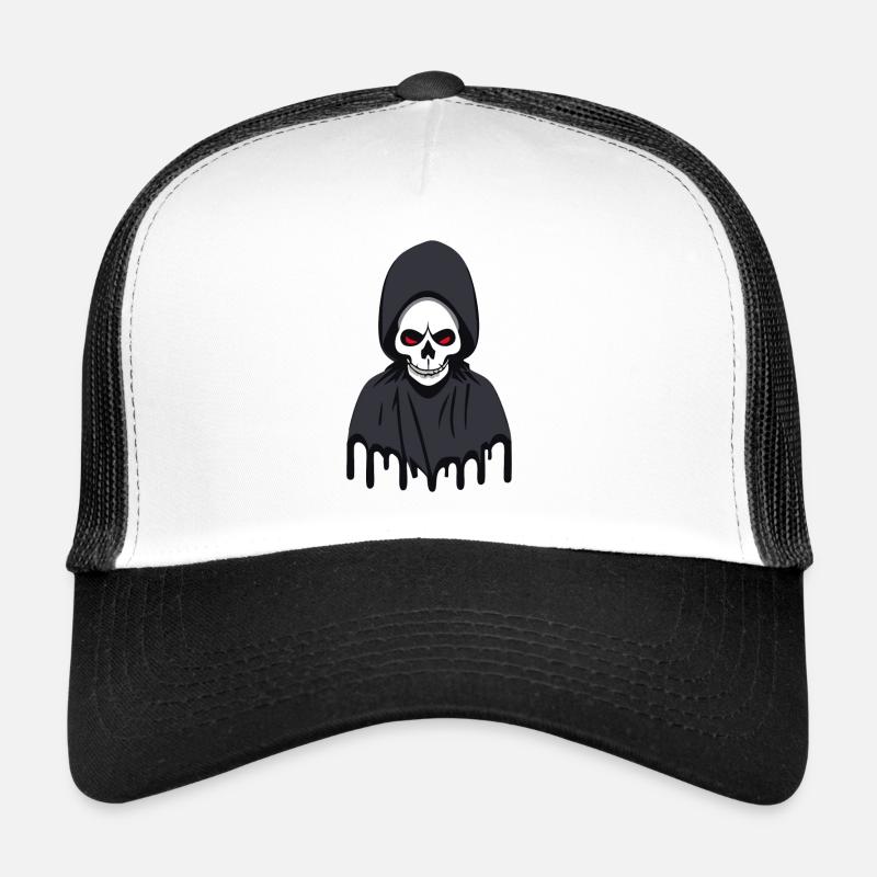 Sensenmann des Schreckens: Hüter der Dunkelheit - Trucker Cap - Weiß/Schwarz