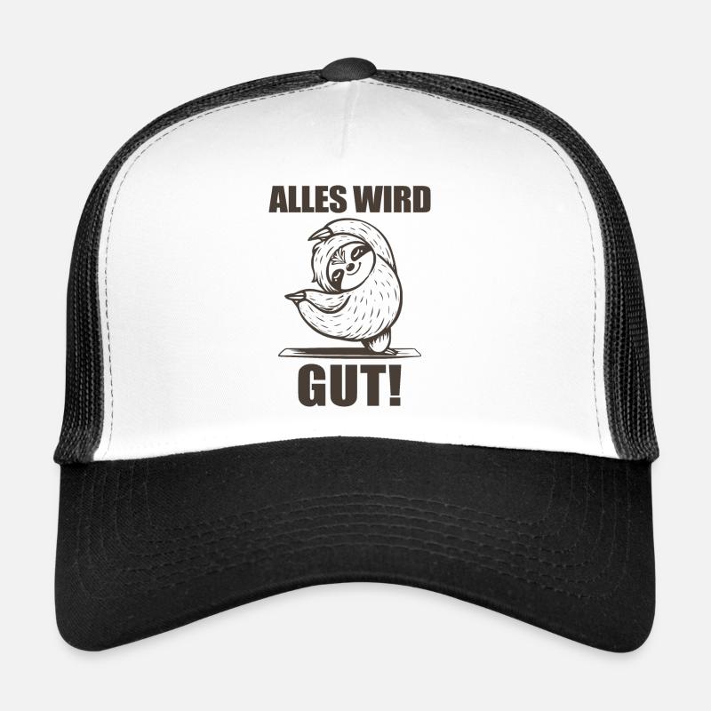 Alles wird gut! - Trucker Cap - Weiß/Schwarz