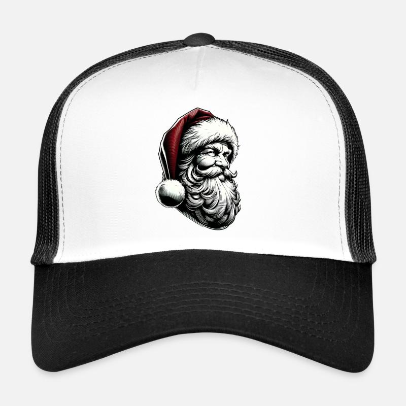 Weihnachtsmann - Trucker Cap - Weiß/Schwarz