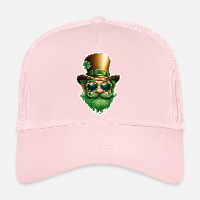 Leprechaun / Leprechaun / Vert / Gingembre / Irlande Casquette trucker 