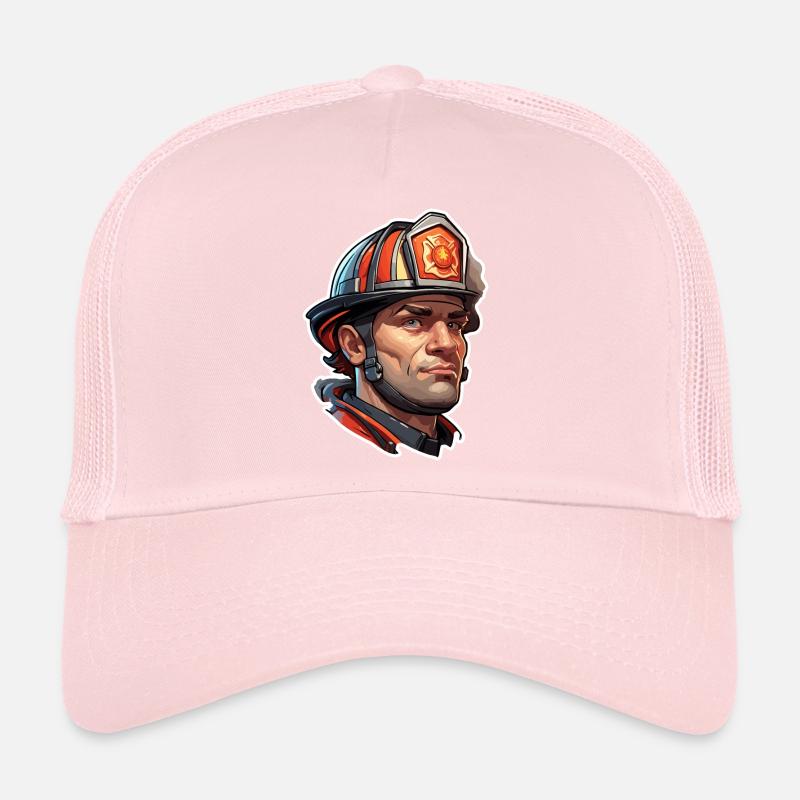 Firefighter / Fire / Fire / Extinguish / Hero Trucker Cap